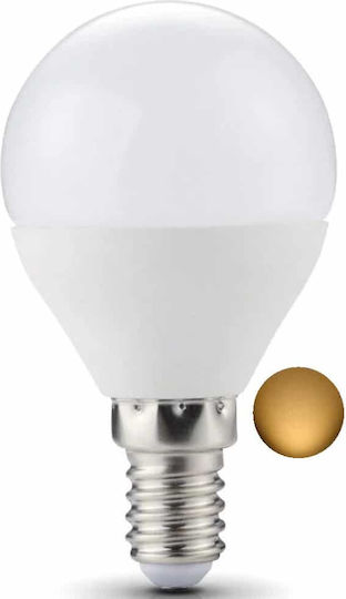 Elmark Λάμπα LED 6W για Ντουί E14 και Σχήμα P45 Θερμό Λευκό 500lm