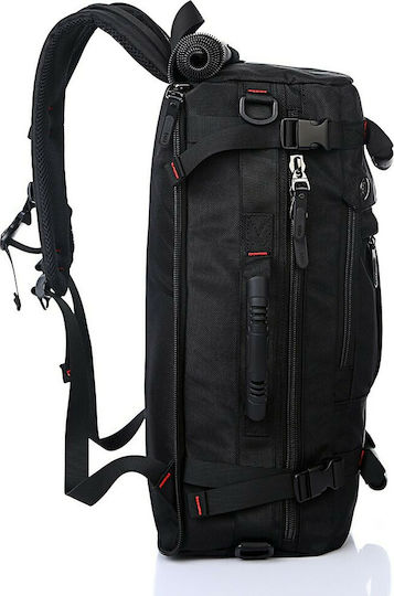 Kaka Carry On Durable Sack Voyage Back 40lt Black Fabric L55xW20xH32cm