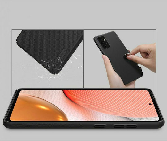 Nillkin Super Frosted Shield Back Cover Plastic Black (Galaxy A72)