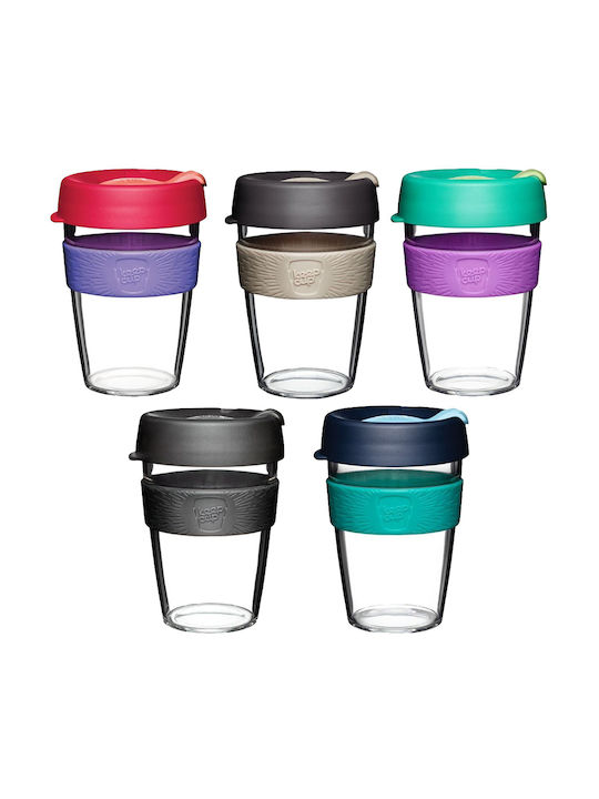 Keep Cup Brew Glass Cup with Lid Spruce 340ml