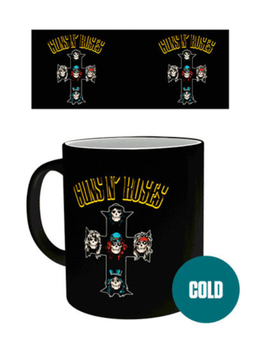 GB eye Guns N Roses Wärmewechsel Tasse Keramik Schwarz 1Stück