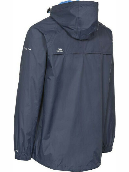 Qikpac Jacke Wasserdicht und Winddicht Marineblau