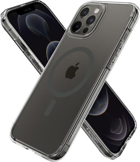Spigen Ultra Hybrid Mag Plastic / Silicone Back Cover Transparent (iPhone 12 Pro Max)