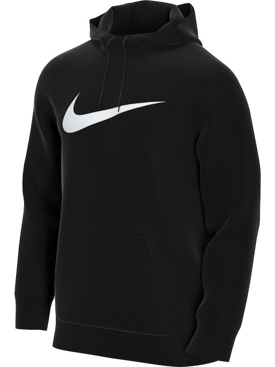 Dri-Fit Φούτερ με Κουκούλα Μαύρο