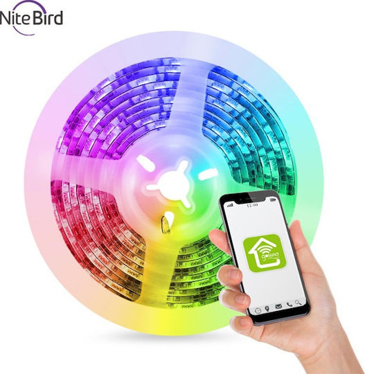 Gosund Inteligent Bandă LED NiteBird SL1 Wi-Fi Pentru televizor 12V RGB Lumină 2.8m Tip SMD5050 cu Controler WiFi