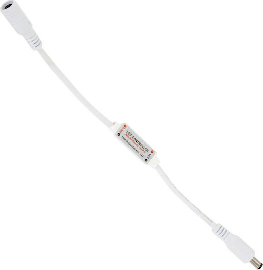 GloboStar Waterproof LED Strip 12V Warm White Light 5m Type SMD5050 with Power Supply & Remote Control