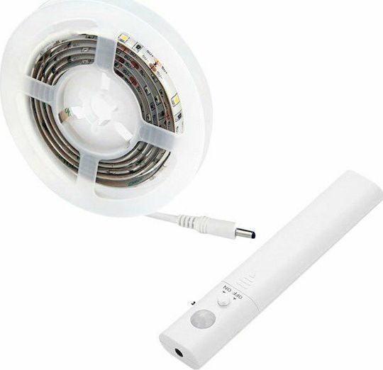 V-TAC Αδιάβροχη Ταινία LED 12V Φυσικό Λευκό Φως 1m Τύπου SMD2835 με Αισθητήρα Κίνησης
