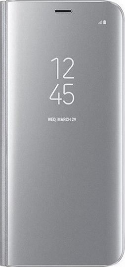 Hurtel Clear View Buchen Sie Kunststoff Silber (Redmi Note 9S / 9 Pro / 9 Pro Max)