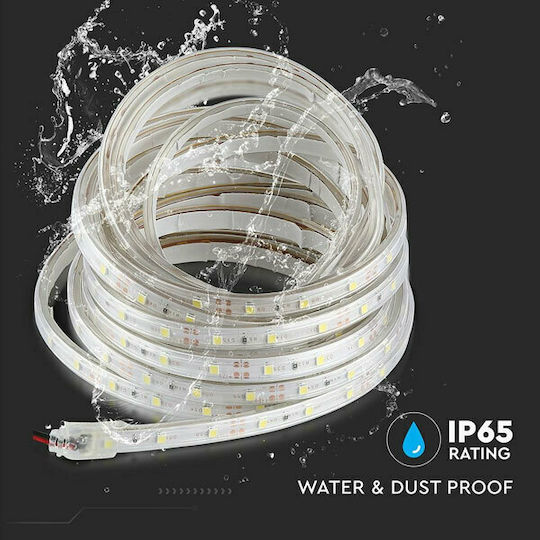 V-TAC Waterproof LED Strip 12V Green Light 5m Type SMD3528 with Power Supply