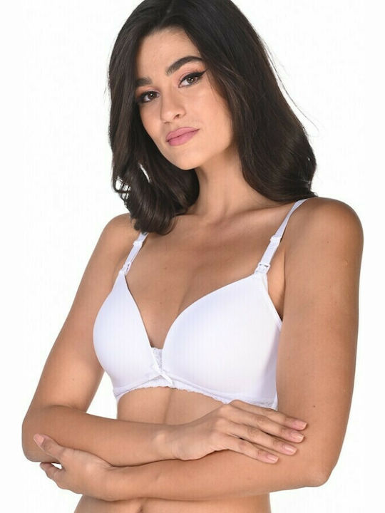 Dorina D17001A Maternity & Nursing Bra with Clips White