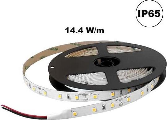 Cubalux Αδιάβροχη Ταινία LED 12V Ψυχρό Λευκό Φως 5m Τύπου SMD2835