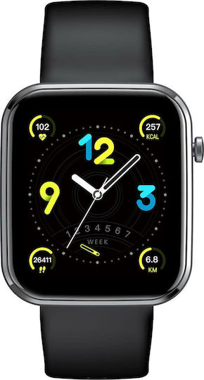 Celly Trainer Square Smartwatch (Μαύρο)