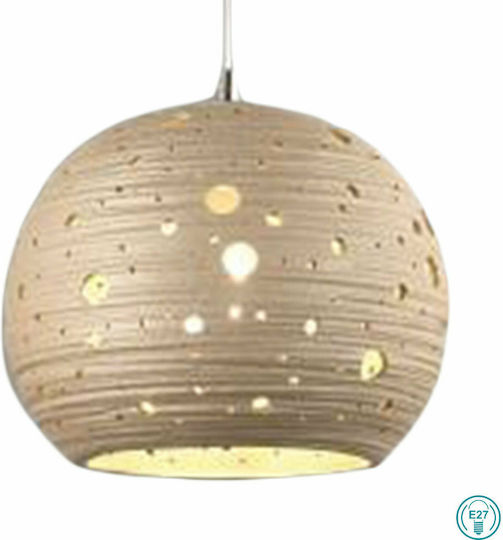 Fabas Luce Corvara Pendant Light Bronze with Socket E27 25cm