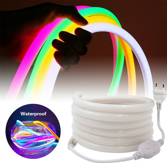 GloboStar Waterproof LED Strip 220V Red Light 1m Neon Flex