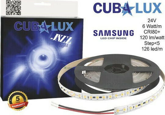 Cubalux LED Strip 24V Warm White Light 5m