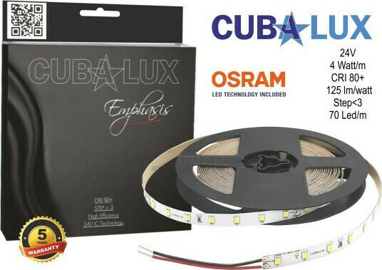 Cubalux LED Лента 24V Топло бяло Светлина 5м