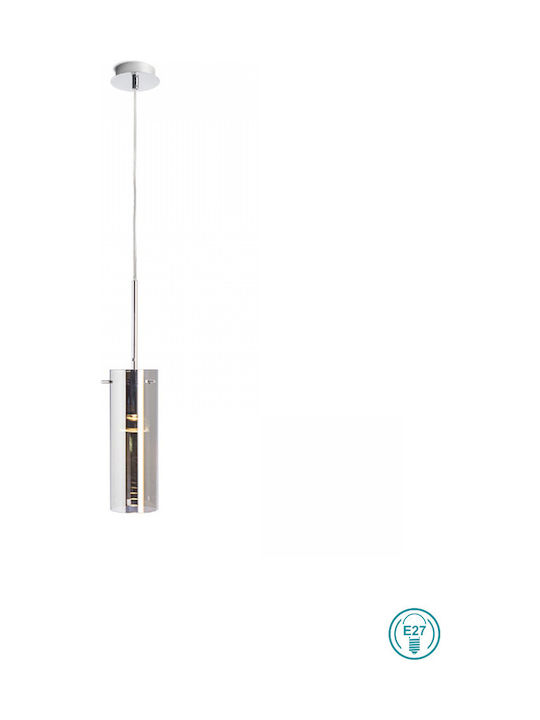 Rendl Light Studio Sanssouci I Pendant Light Single-Light for Socket E27 Silver