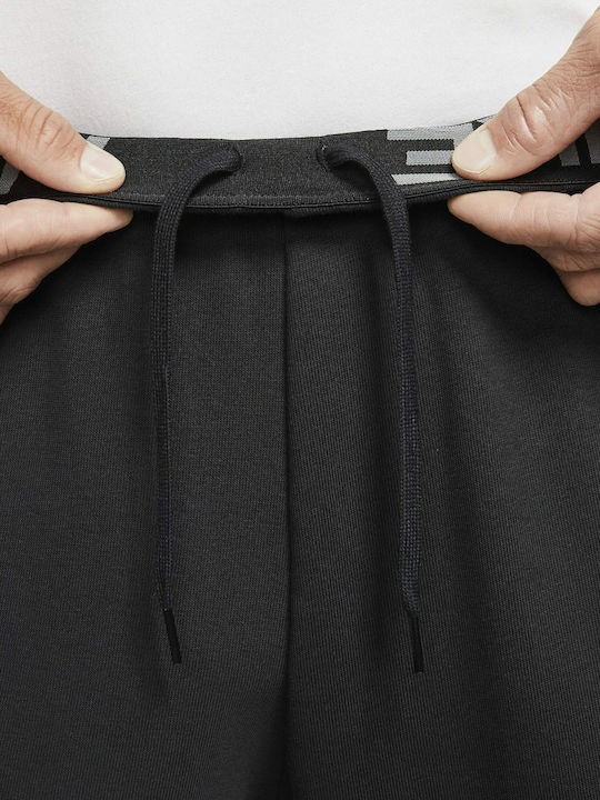 Sweatpants Dri-Fit Glossy with Elastic Black