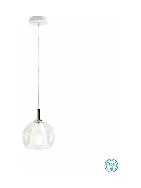 Fabas Luce Bretagna Pendant Light Single-Light for Socket E27 Transparent