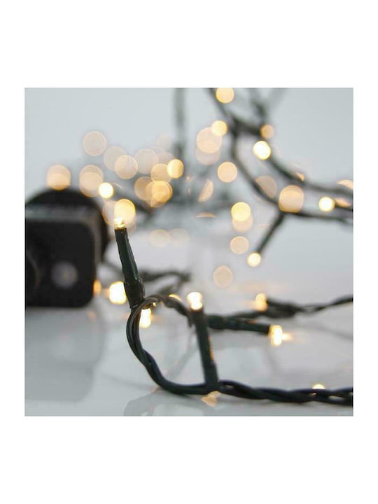 100 Lights LED 5m. Warm White in String 1pcs
