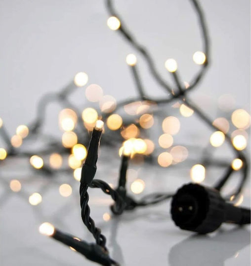 100 Lights LED 5m. Warm White in String 1pcs