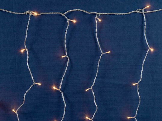 144 Λαμπάκια LED 3μ. x 60εκ. Θερμό Λευκό τύπου Βροχή