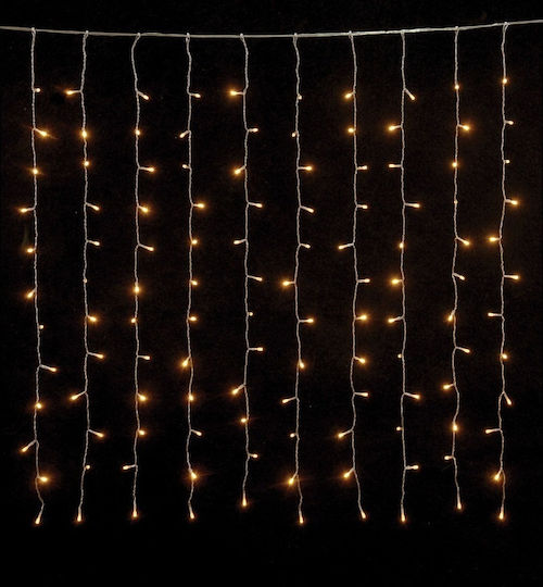 480 Lichterketten LED 3m. x 300cm Warmes Weiß Typ Vorhang 1Stück