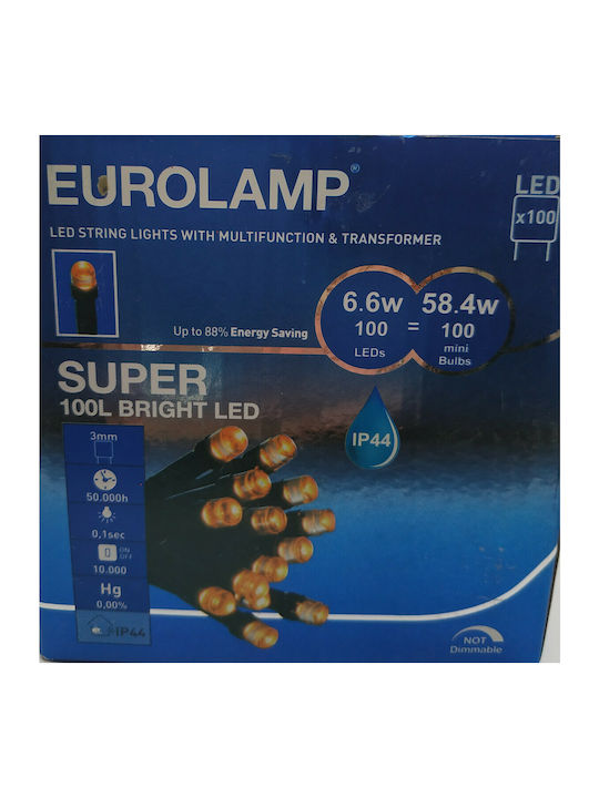 100 Λαμπάκια LED 5μ. Φυσικό Λευκό σε Σειρά