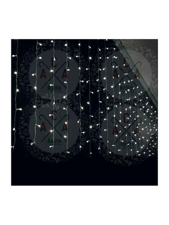 240 Λαμπάκια LED 2μ. x 100εκ. Ψυχρό Λευκό τύπου Κουρτίνα