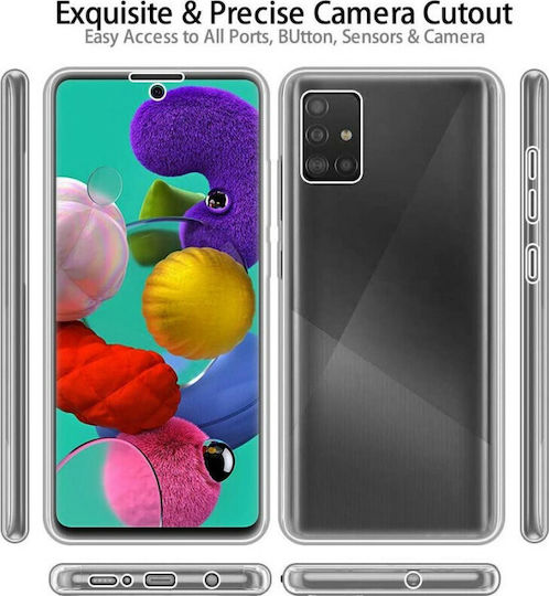 Forcell 360 Full Cover Silicon 0.3mm Transparent (Galaxy A51)