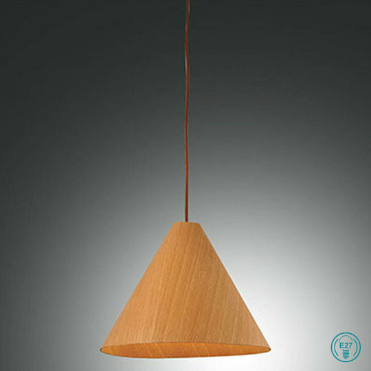 Fabas Luce Esino Pendant Light Brown with Socket E27 33cm