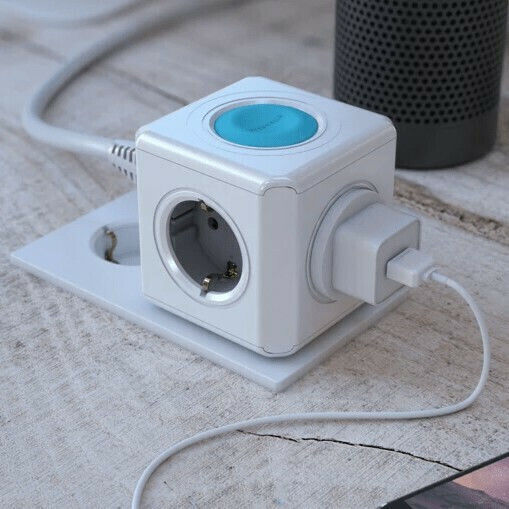 Allocacoc Power Cube 10751 Smart PowerCube 4 Positions with Switch Gray