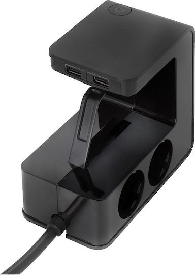 Legrand Steckdosenleiste 4 Positionen mit 2 USB-A und Kabel 1.5m