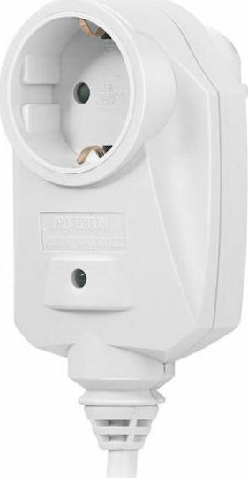 SAS Power Strip with Surge Protection 3 Positions with Switch and Cable 1.5m