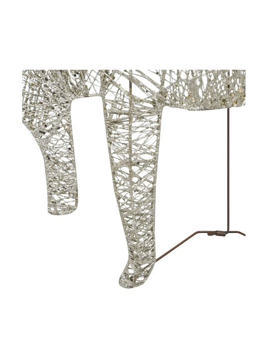 vidaXL Beleuchtet Weihnachtliche Metallisch Figur Rentier Gold Höhe 40cm