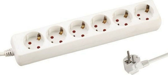 Eurolamp Power Strip 6 Positions with Cable 1.5m