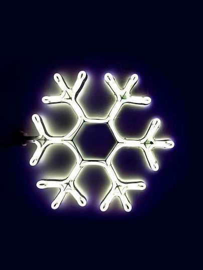 TnS Christmas Rope Light in Shape Flake White 40x34x40cm Snowflake