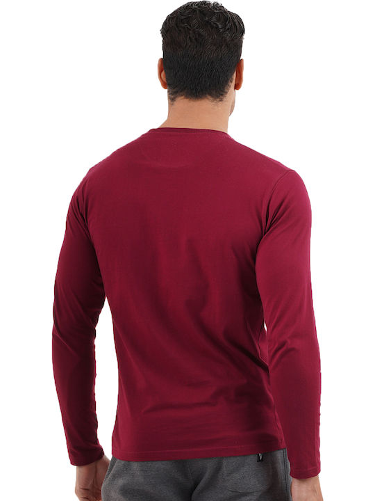 Magnetic North Herren Langarmshirt Burgundisch