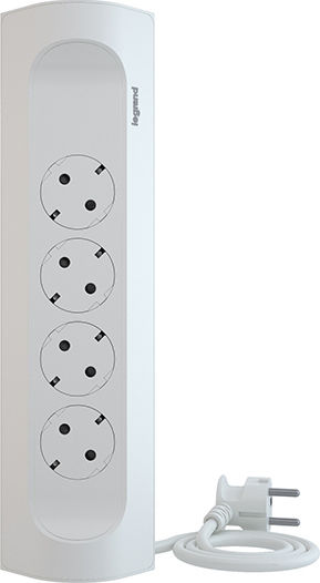 Legrand Corner Power Strip 4 Sockets with 1m Cable