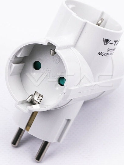 V-TAC T-Shaped Wall Plug 3 Positions