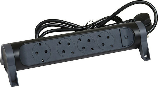 Legrand Surgearrest Power Strip 4 Sockets with Switch and 1.5m Cable