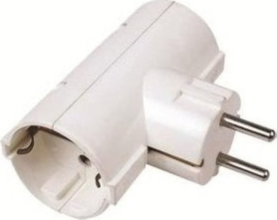 Eurolamp T-Shaped Wall Plug 2 Positions