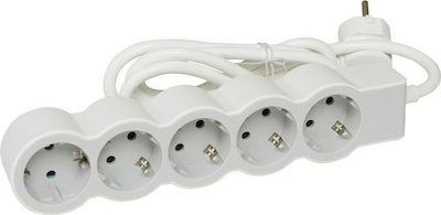 Legrand 5-Outlet Power Strip 3m White