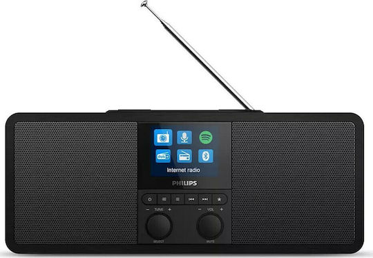 Philips TAR8805 Cu alimentare la rețea DAB+ cu Bluetooth și USB Negru
