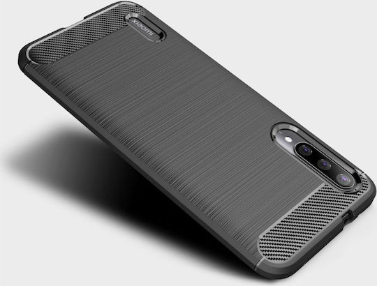 Hurtel Carbon Back Cover Σιλικόνης Μαύρο (Xiaomi Mi A3)