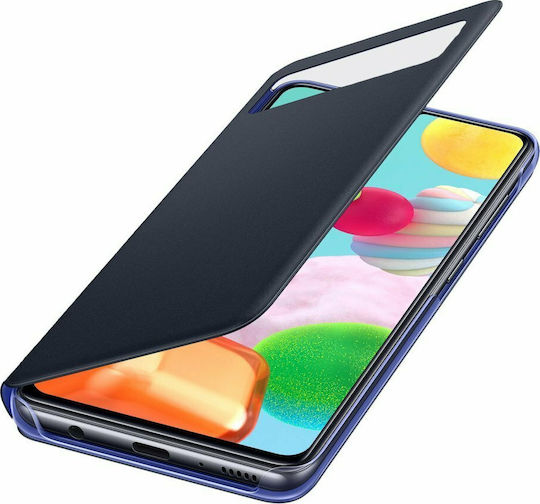 Samsung Book Δερματίνης / Πλαστικό Μαύρο (Galaxy A41)