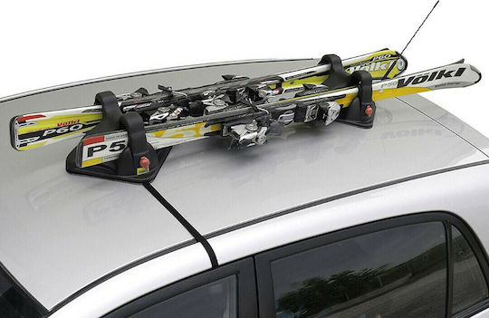 Menabo Shuttle Magnetic Car Ski Mounts Suitable for 2 Ski Pairs