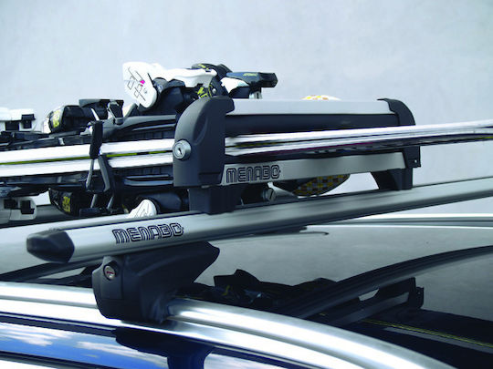 Auto Gs Iceberg Bare și suporturi pentru schiuri auto Din aluminiu Potrivite pentru 4 perechi de schiuri sau 2 plăci de snowboard