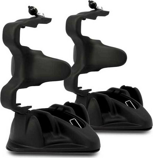 Menabo Shuttle Magnetic Car Ski Mounts Suitable for 2 Ski Pairs