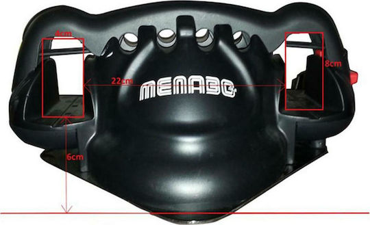 Menabo Viking Magnetic Car Ski Mounts Suitable for 2 Ski Pairs & 2 Baton Pairs